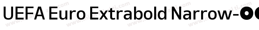 UEFA Euro Extrabold Narrow字体转换